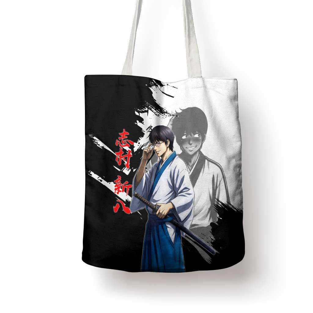 Shinpachi Shimura Tote Bag Classic Comedy Samurai Ink Style