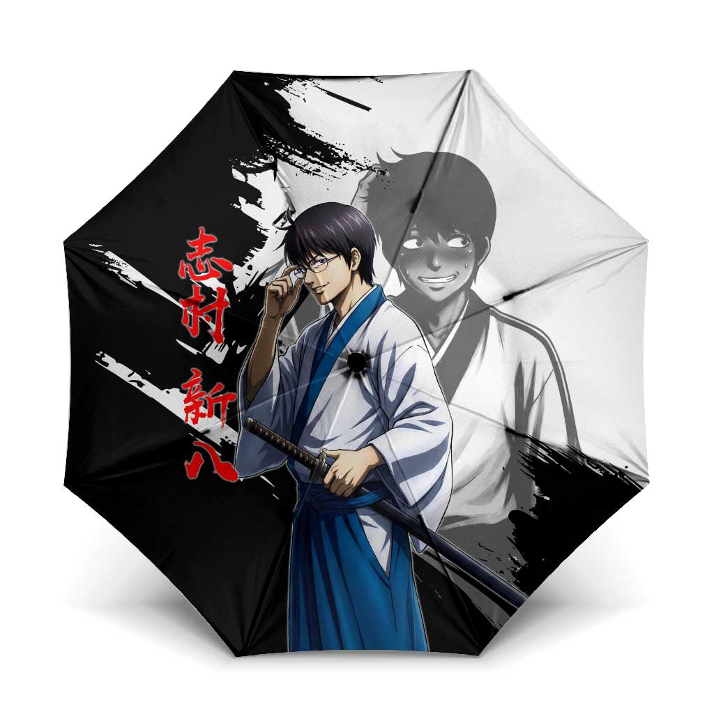 Shinpachi Shimura Umbrella Classic Comedy Samurai Ink Style