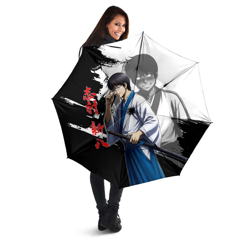 Shinpachi Shimura Umbrella Classic Comedy Samurai Ink Style