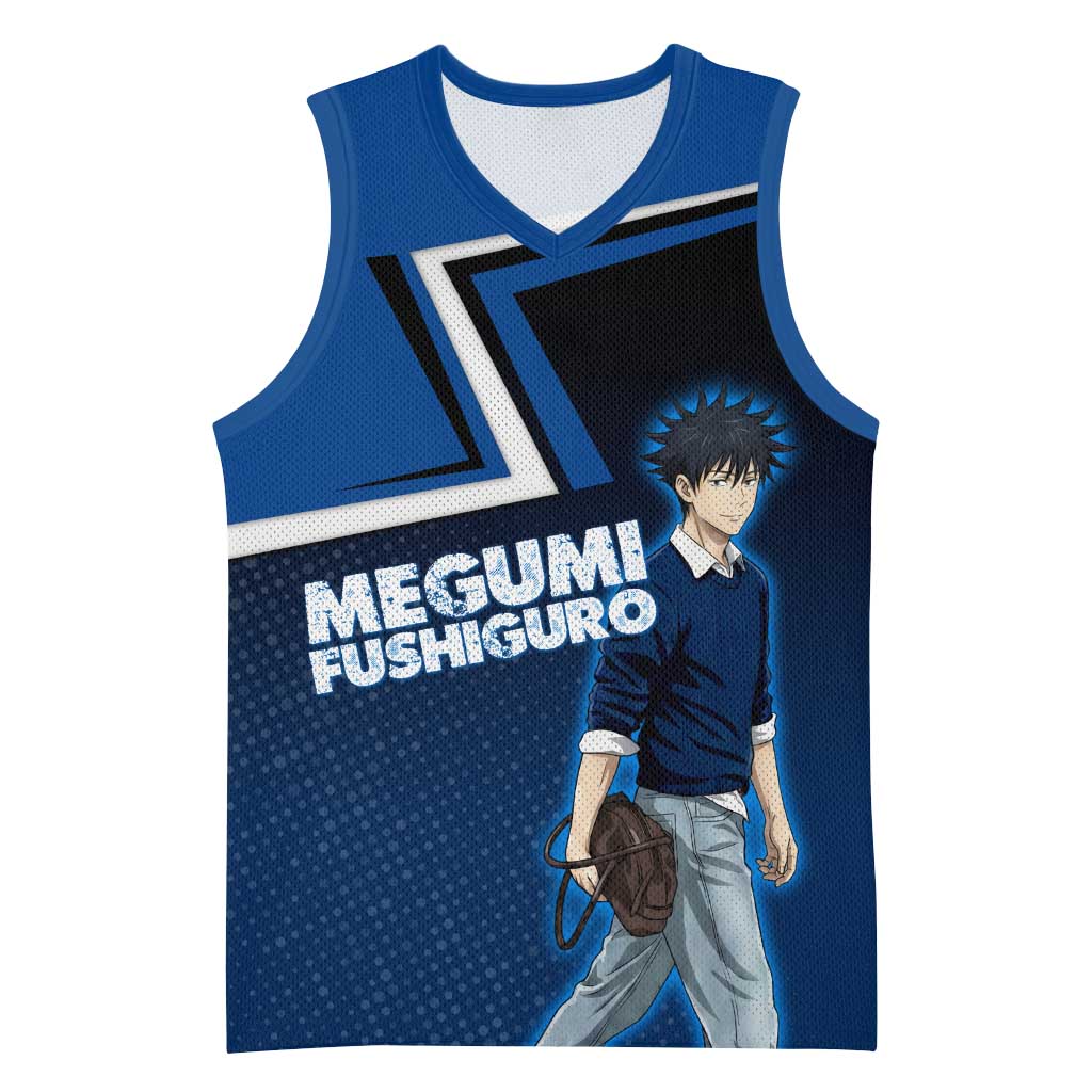 Megumi Fushiguro Basketball Jersey Anime Pop Art Style