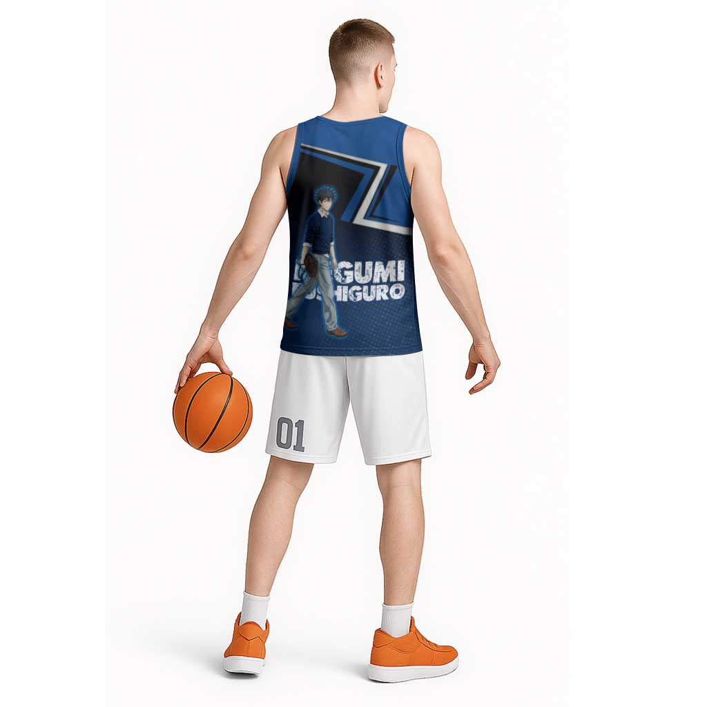 Megumi Fushiguro Basketball Jersey Anime Pop Art Style
