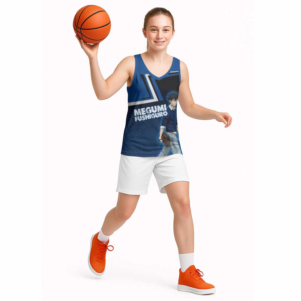 Megumi Fushiguro Basketball Jersey Anime Pop Art Style