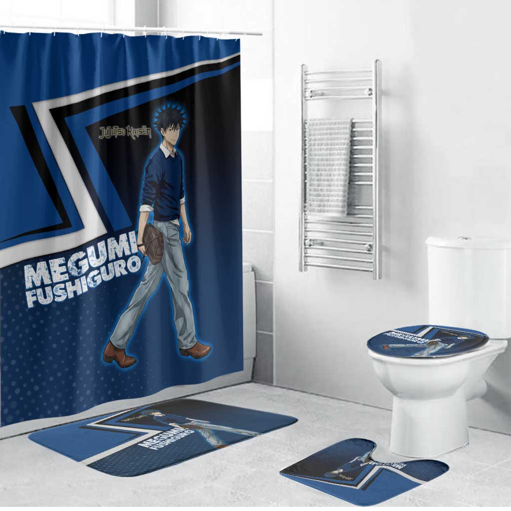 Megumi Fushiguro Bathroom Set Anime Pop Art Style