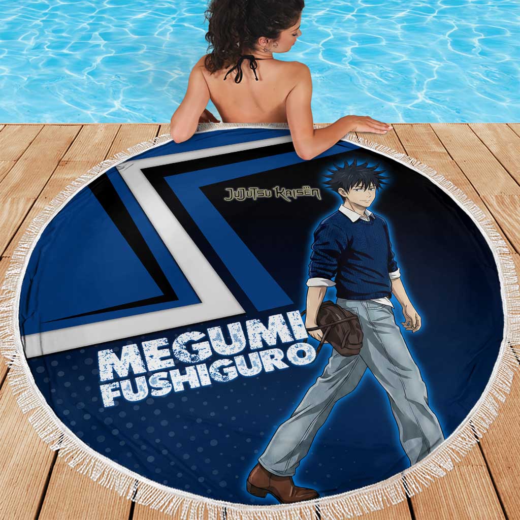 Megumi Fushiguro Beach Blanket Anime Pop Art Style
