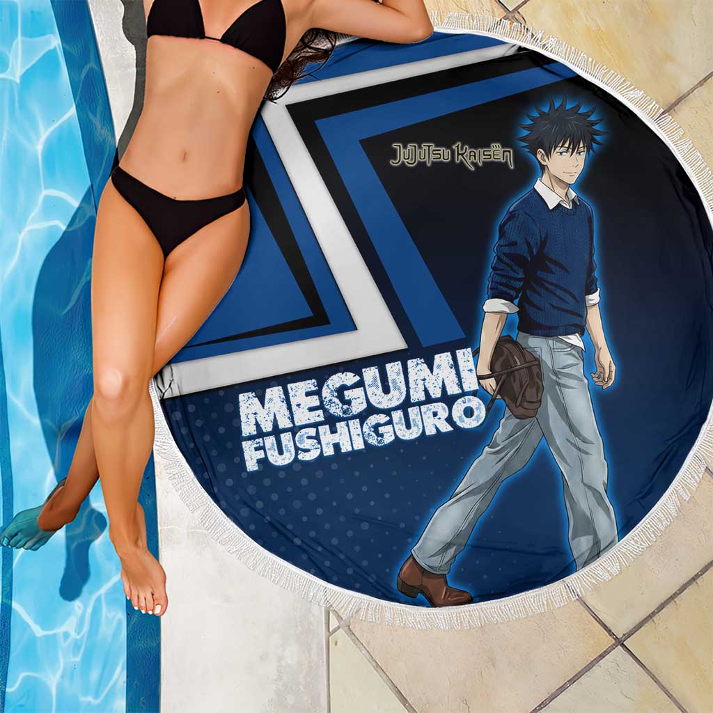 Megumi Fushiguro Beach Blanket Anime Pop Art Style