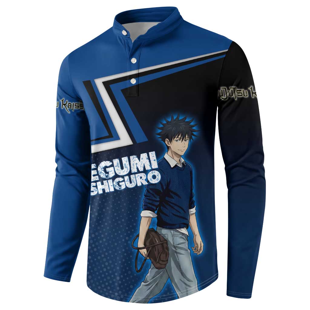 Megumi Fushiguro Button Sweatshirt Anime Pop Art Style