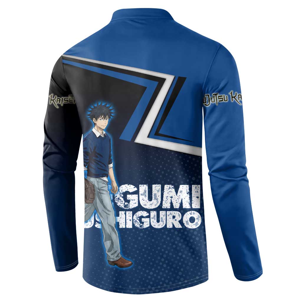 Megumi Fushiguro Button Sweatshirt Anime Pop Art Style