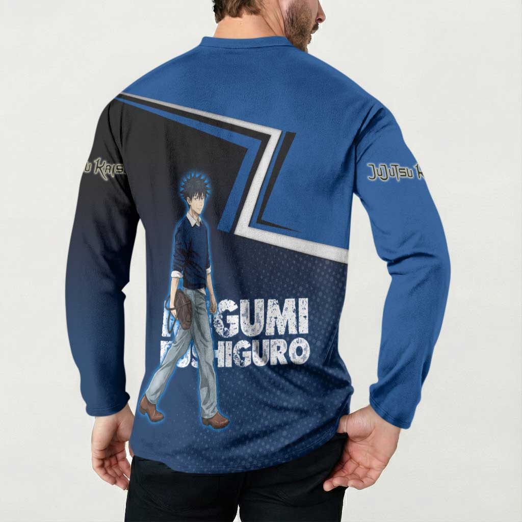 Megumi Fushiguro Button Sweatshirt Anime Pop Art Style