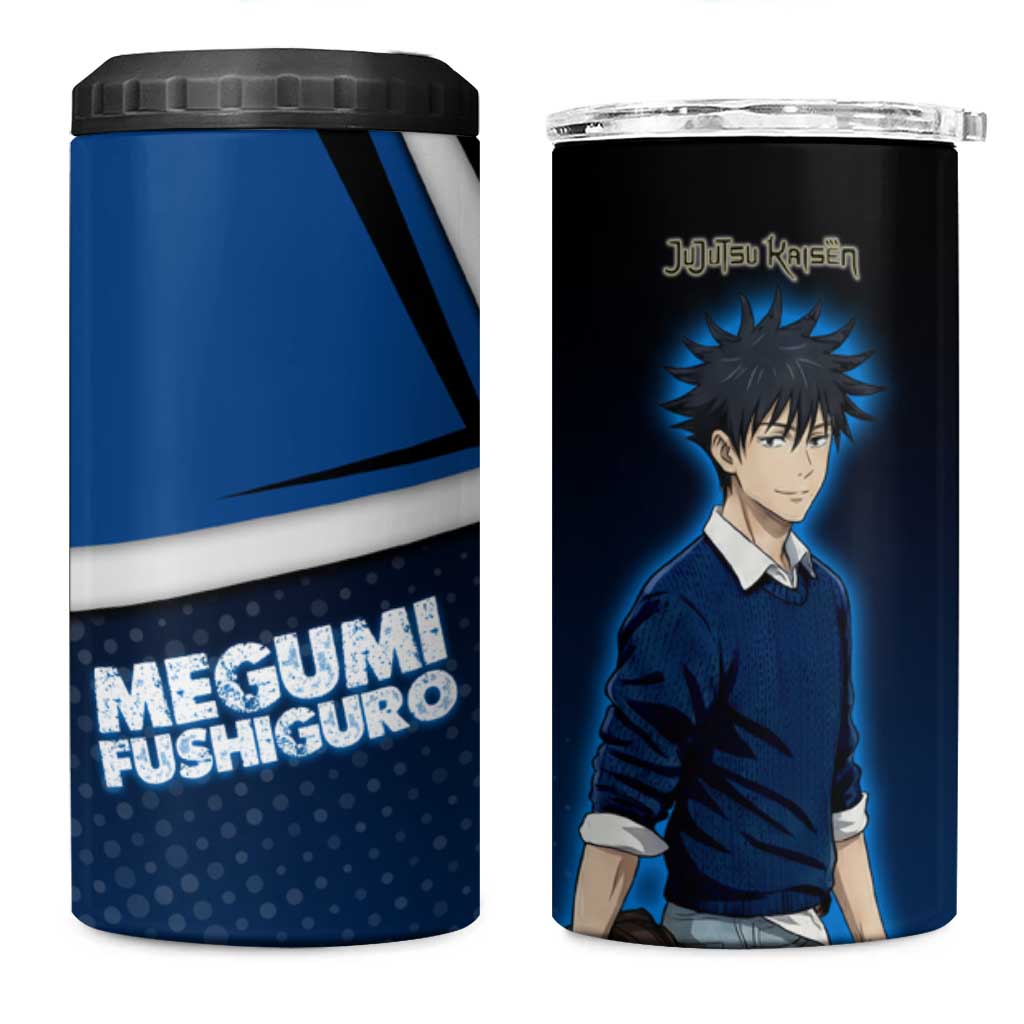Megumi Fushiguro 4 in 1 Can Cooler Tumbler Anime Pop Art Style