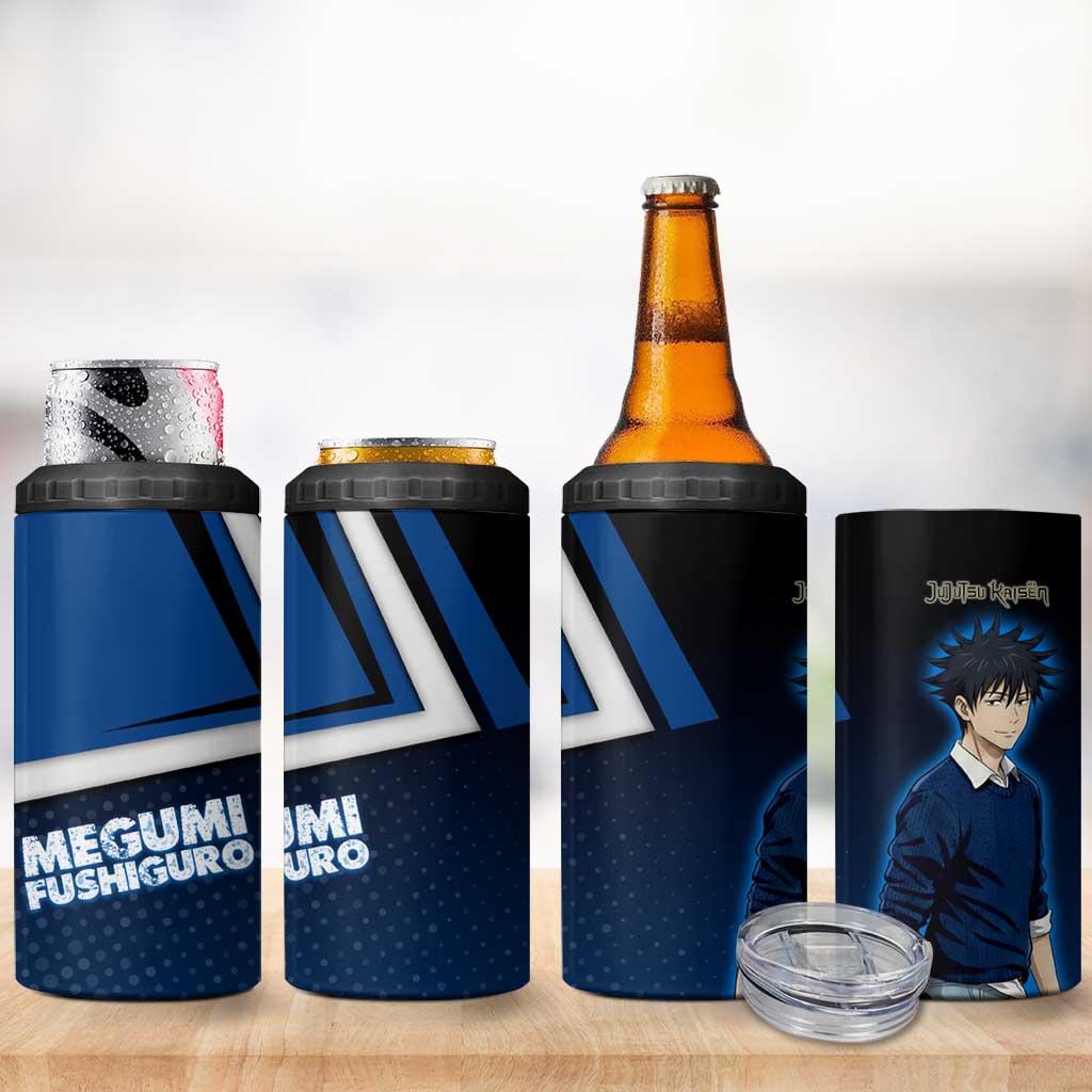 Megumi Fushiguro 4 in 1 Can Cooler Tumbler Anime Pop Art Style