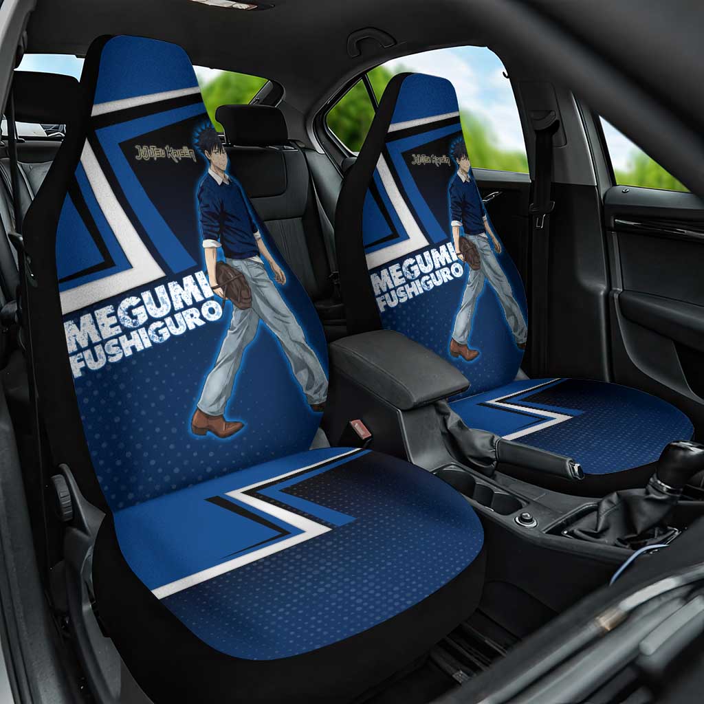 Megumi Fushiguro Car Seat Cover Anime Pop Art Style