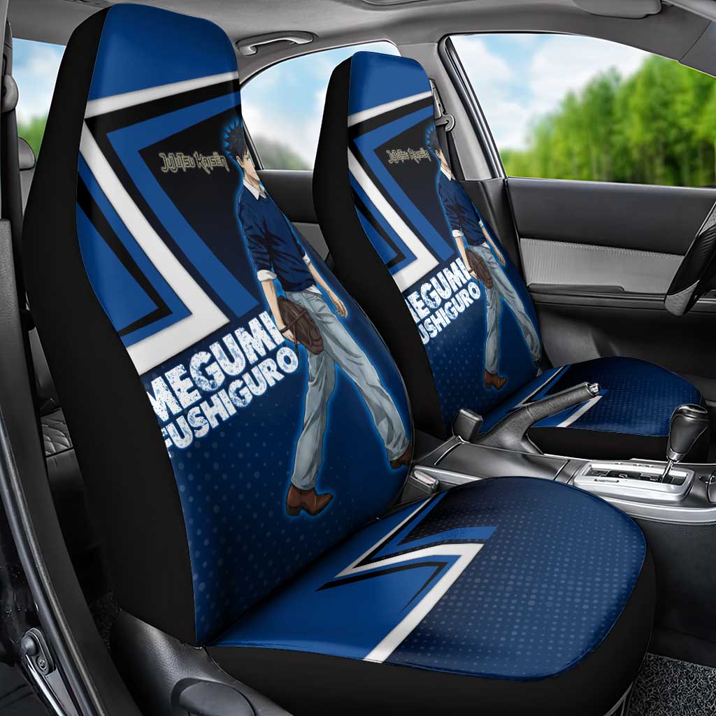 Megumi Fushiguro Car Seat Cover Anime Pop Art Style