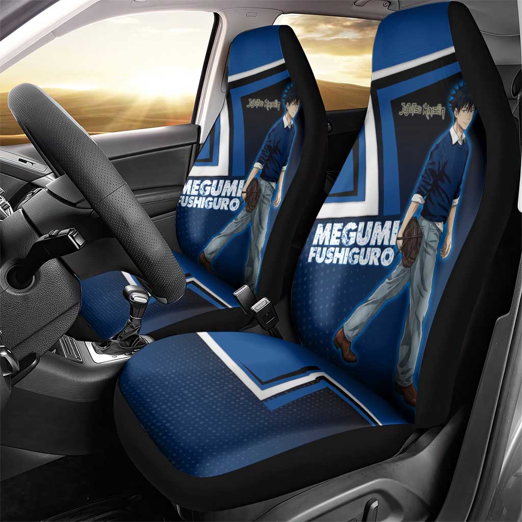 Megumi Fushiguro Car Seat Cover Anime Pop Art Style
