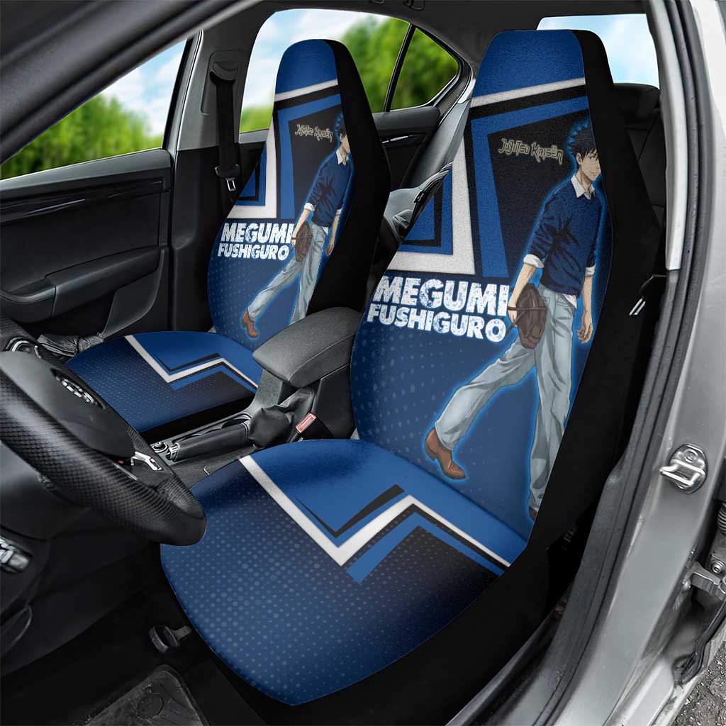 Megumi Fushiguro Car Seat Cover Anime Pop Art Style