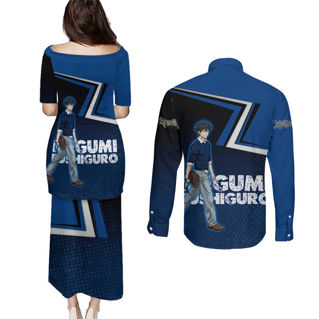 Megumi Fushiguro Couples Matching Puletasi and Long Sleeve Button Shirt Anime Pop Art Style