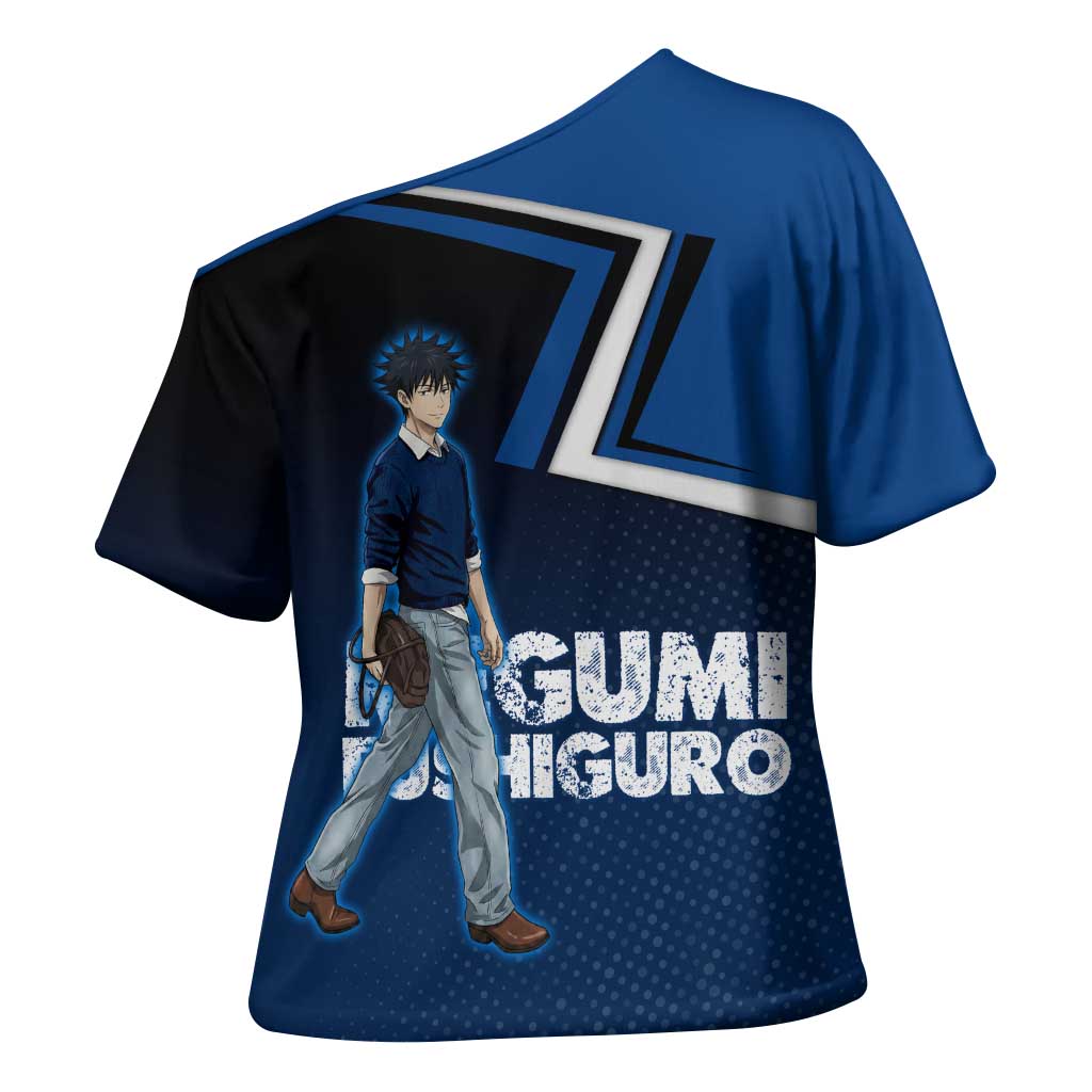 Megumi Fushiguro Cross Shoulder Shirt Anime Pop Art Style