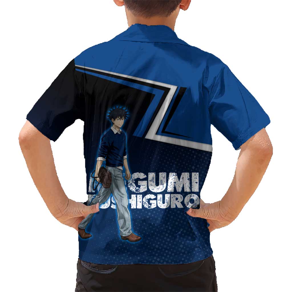 Megumi Fushiguro Family Matching Off Shoulder Maxi Dress and Hawaiian Shirt Anime Pop Art Style