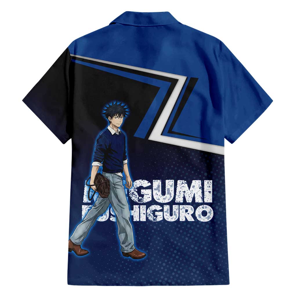 Megumi Fushiguro Family Matching Off Shoulder Short Dress and Hawaiian Shirt Anime Pop Art Style