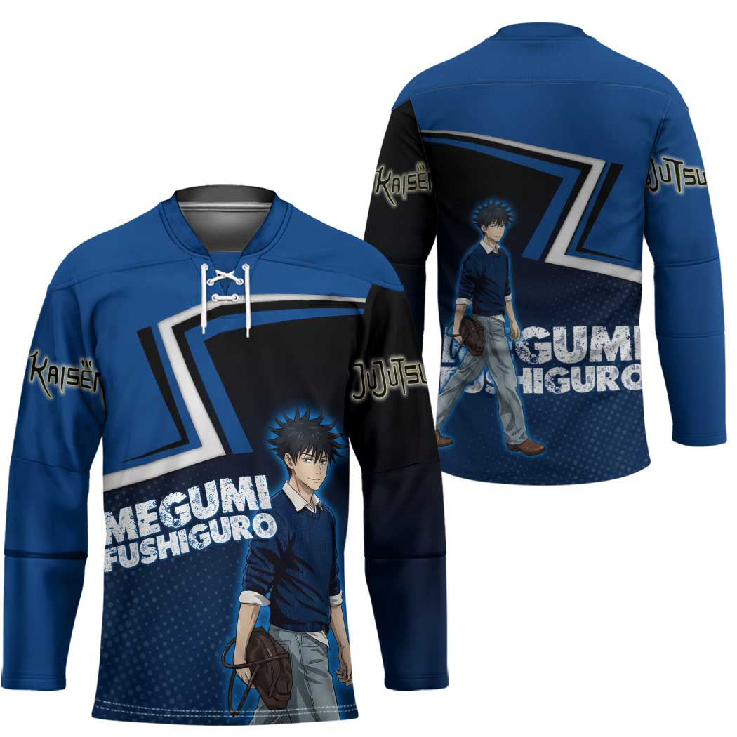 Megumi Fushiguro Hockey Jersey Anime Pop Art Style