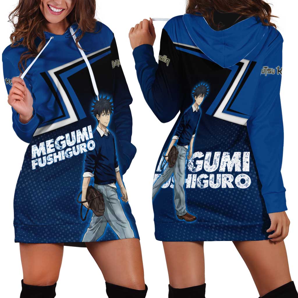 Megumi Fushiguro Hoodie Dress Anime Pop Art Style