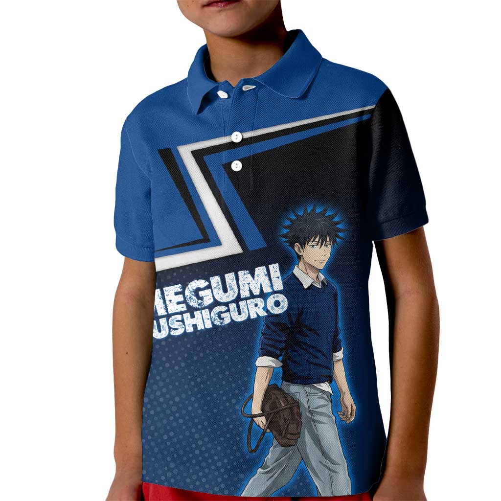 Megumi Fushiguro Kid Polo Shirt Anime Pop Art Style