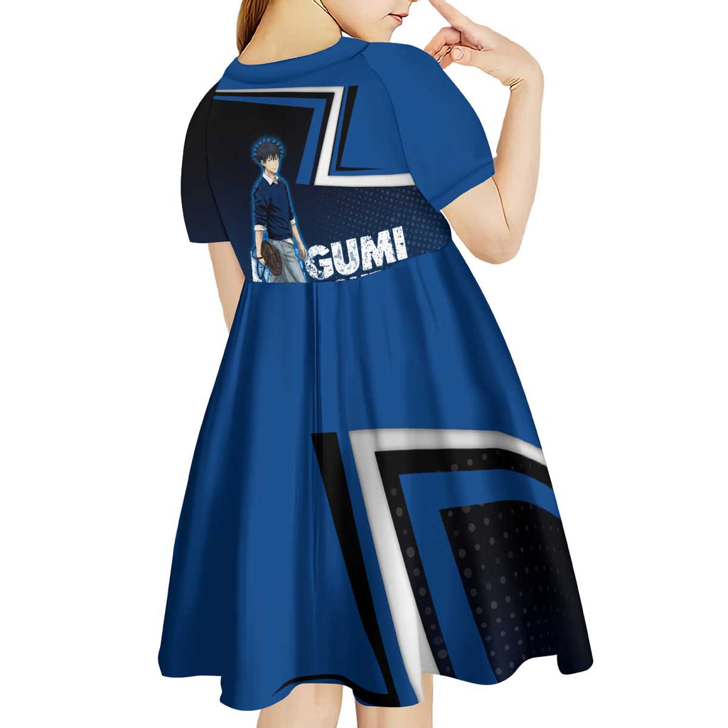 Megumi Fushiguro Kid Short Sleeve Dress Anime Pop Art Style