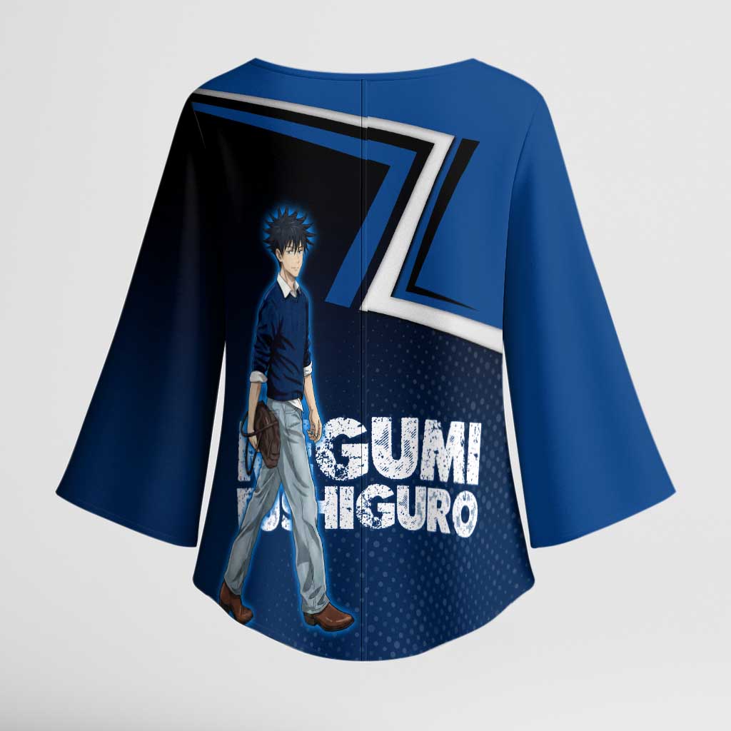 Megumi Fushiguro Kimono Sleeve Blouse Anime Pop Art Style