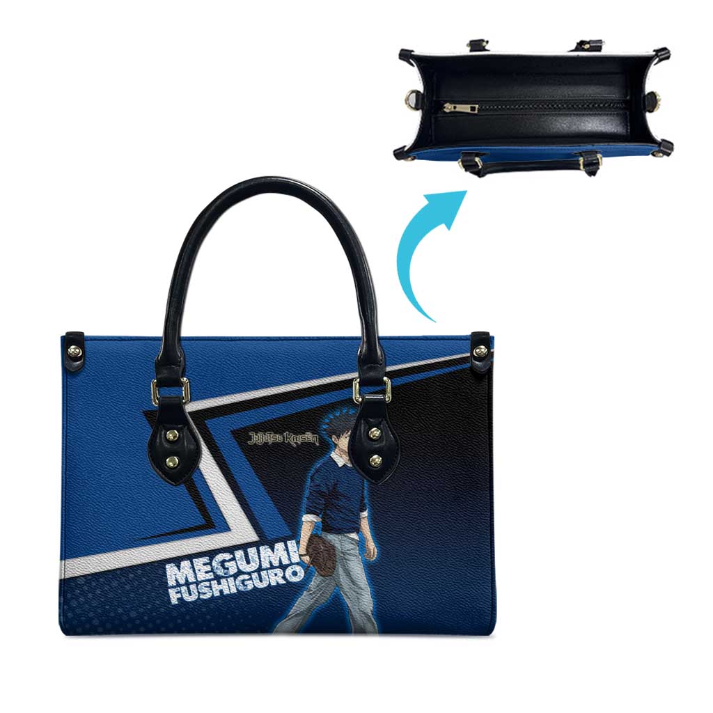 Megumi Fushiguro Leather Bag Anime Pop Art Style