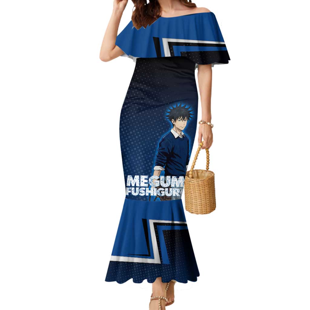 Megumi Fushiguro Mermaid Dress Anime Pop Art Style