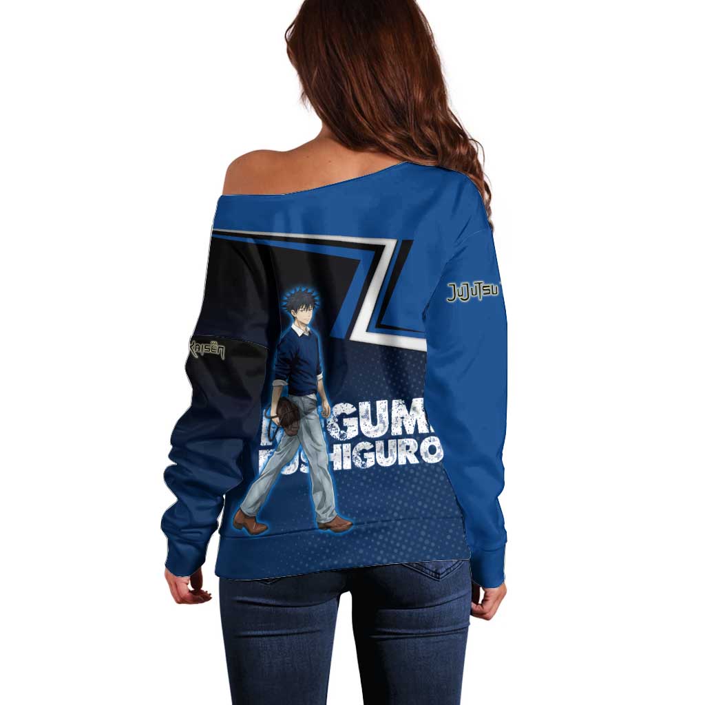 Megumi Fushiguro Off Shoulder Sweater Anime Pop Art Style