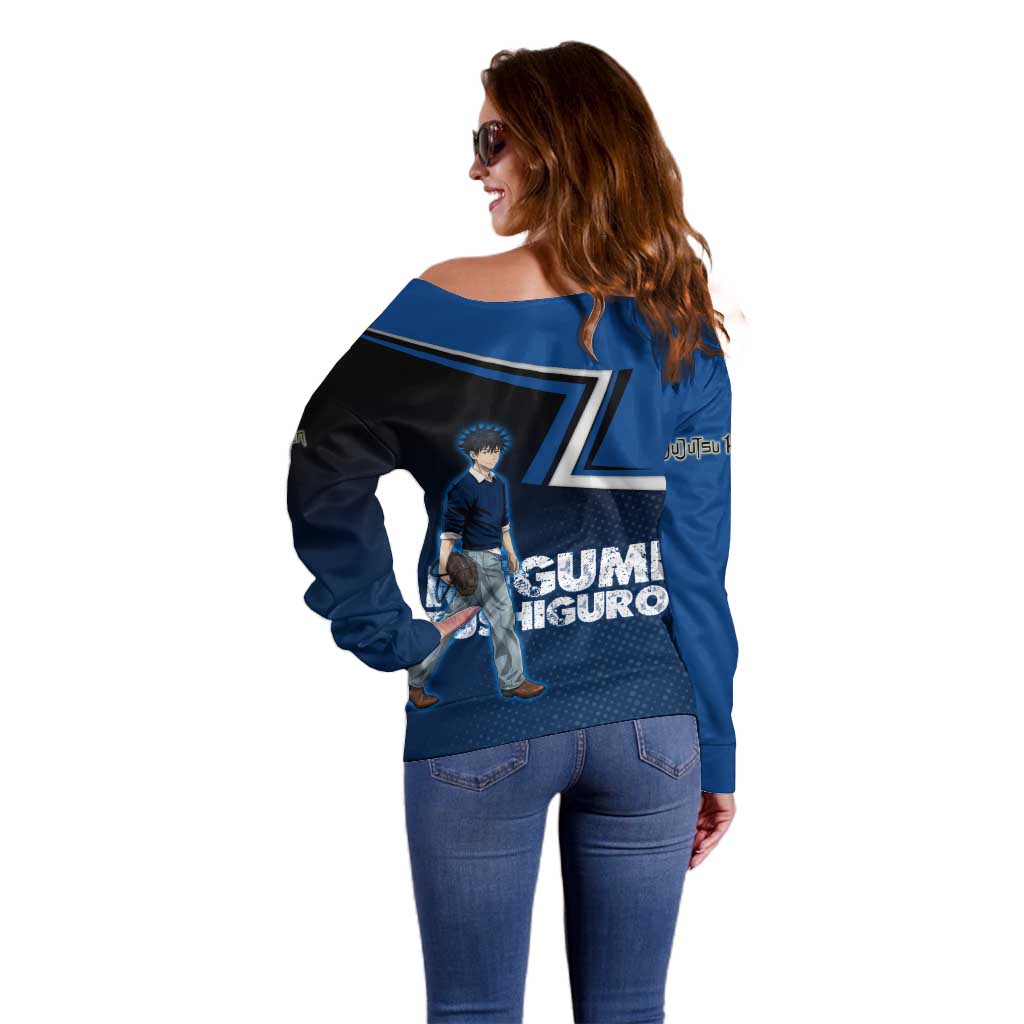 Megumi Fushiguro Off Shoulder Sweater Anime Pop Art Style