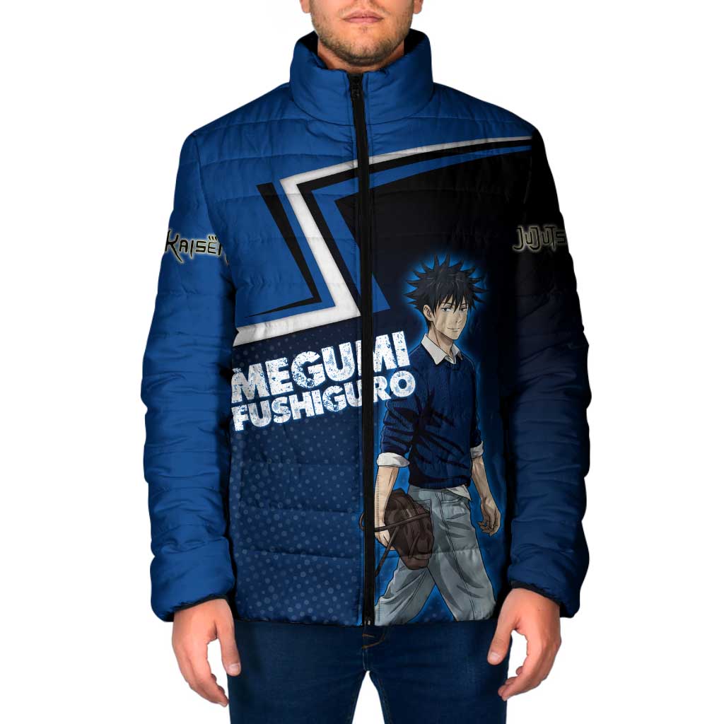 Megumi Fushiguro Padded Jacket Anime Pop Art Style