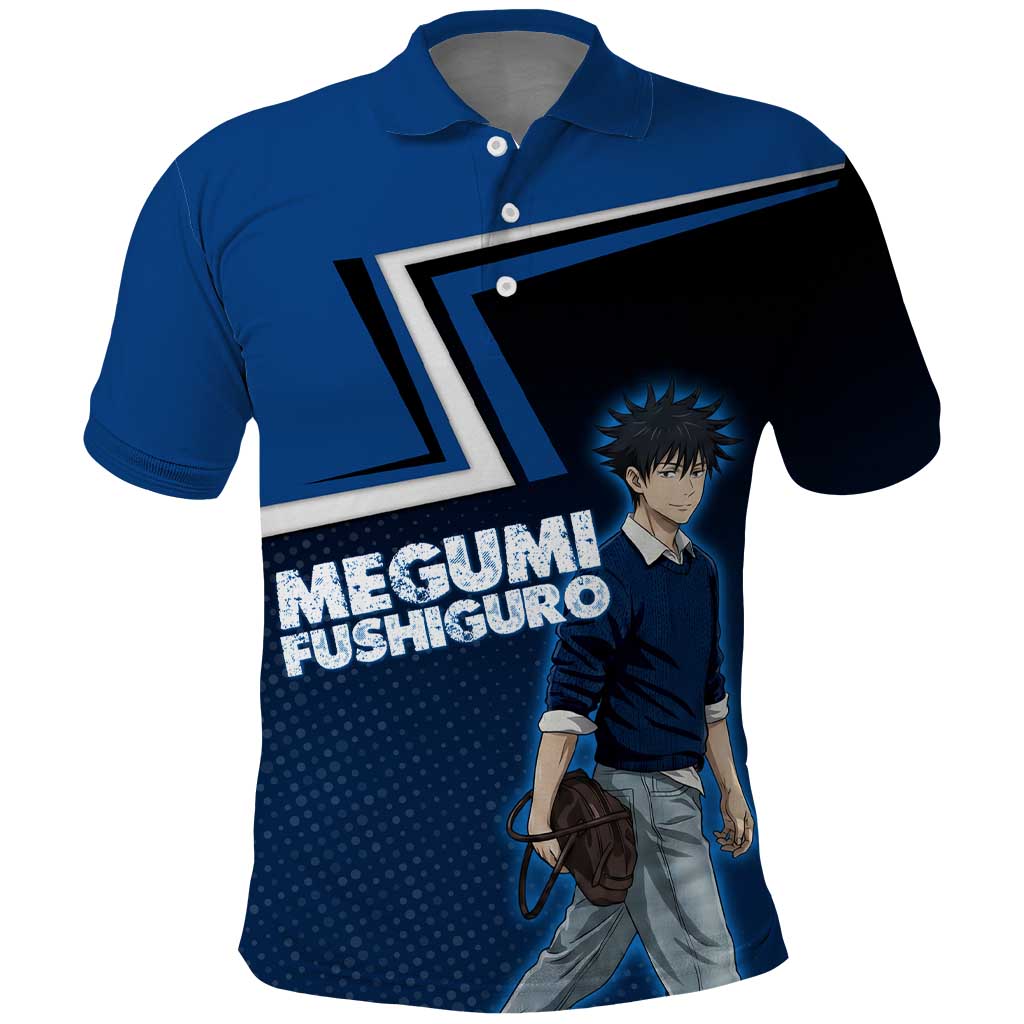 Megumi Fushiguro Polo Shirt Anime Pop Art Style