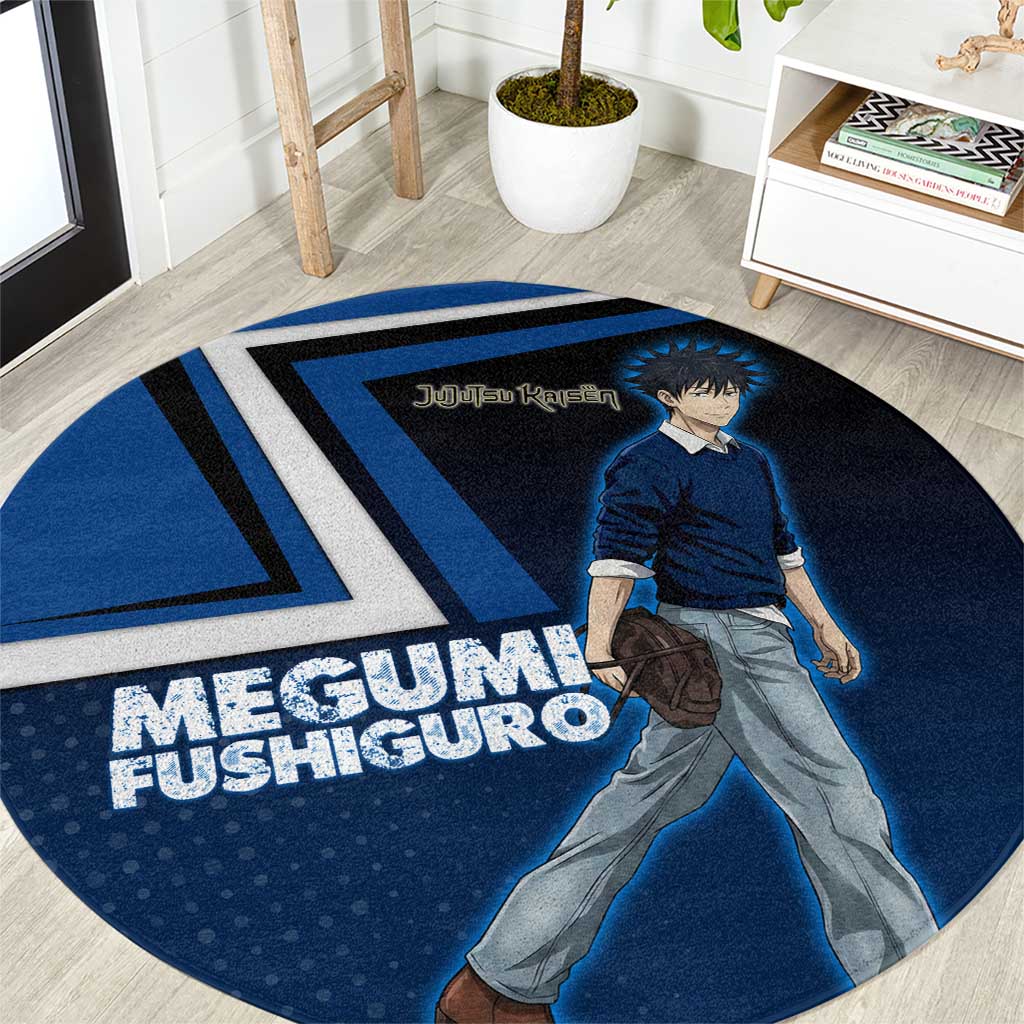 Megumi Fushiguro Round Carpet Anime Pop Art Style