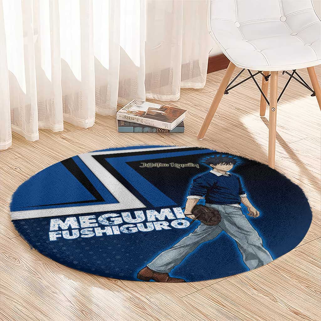 Megumi Fushiguro Round Carpet Anime Pop Art Style