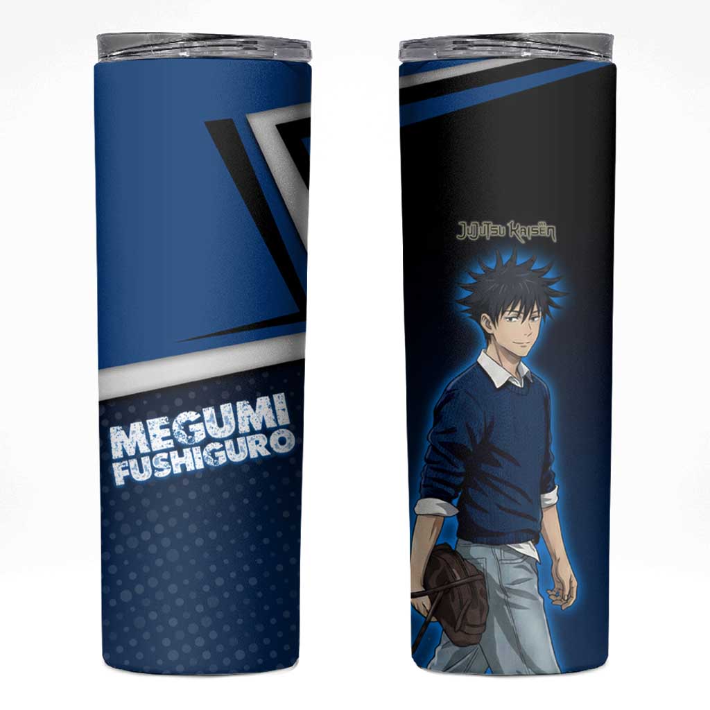 Megumi Fushiguro Skinny Tumbler Anime Pop Art Style