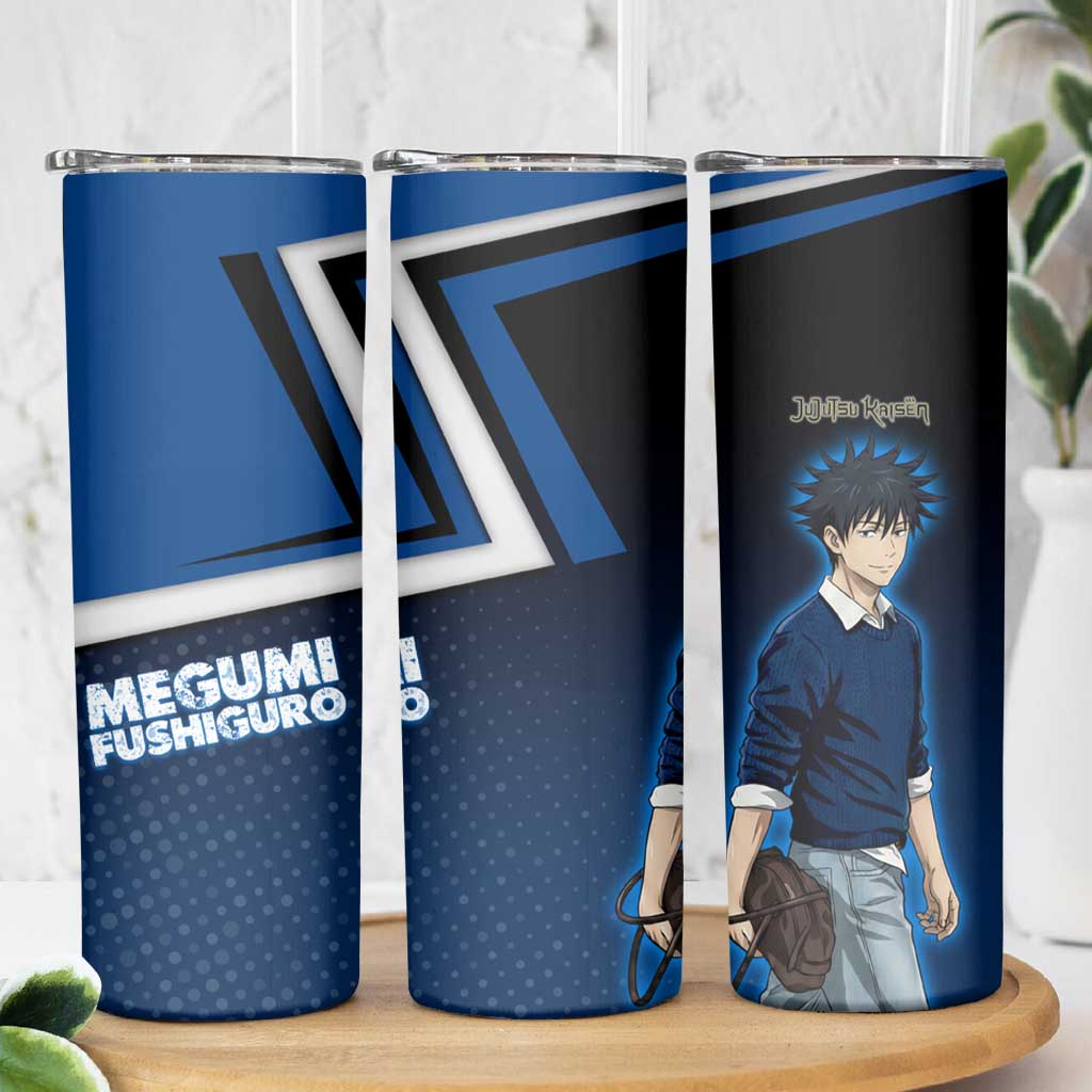 Megumi Fushiguro Skinny Tumbler Anime Pop Art Style