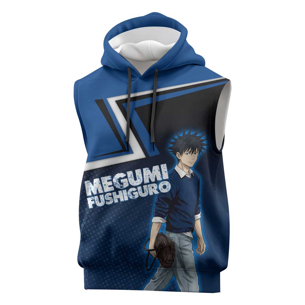 Megumi Fushiguro Sleeveless Hoodie Anime Pop Art Style