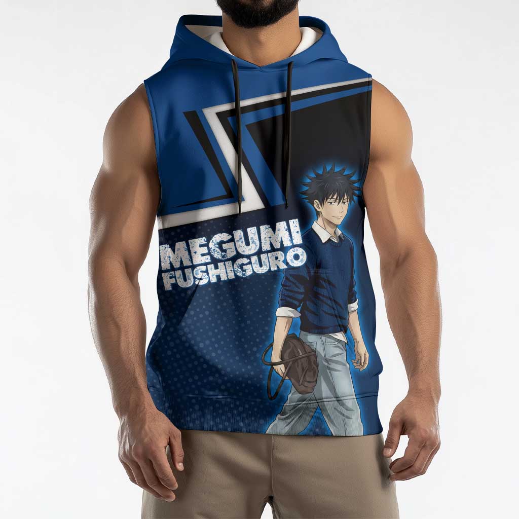 Megumi Fushiguro Sleeveless Hoodie Anime Pop Art Style