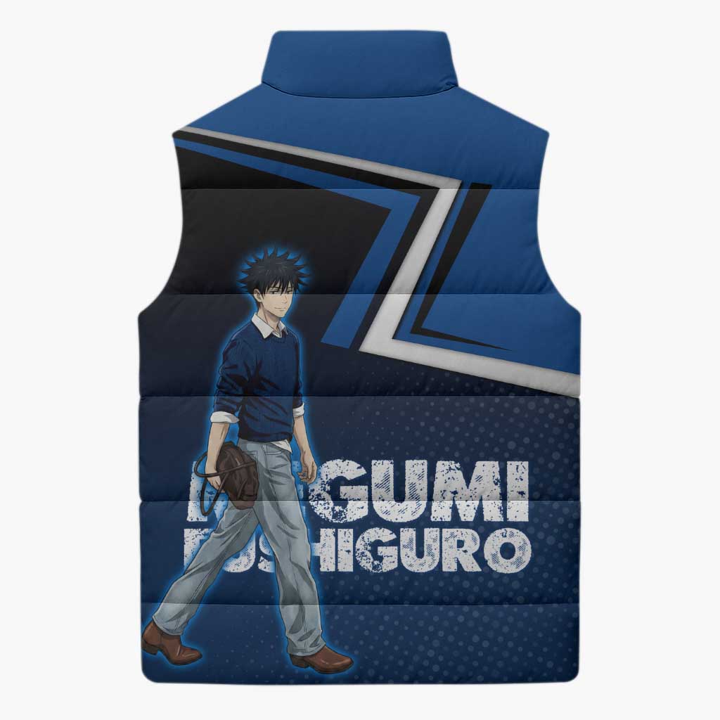Megumi Fushiguro Sleeveless Puffer Jacket Anime Pop Art Style