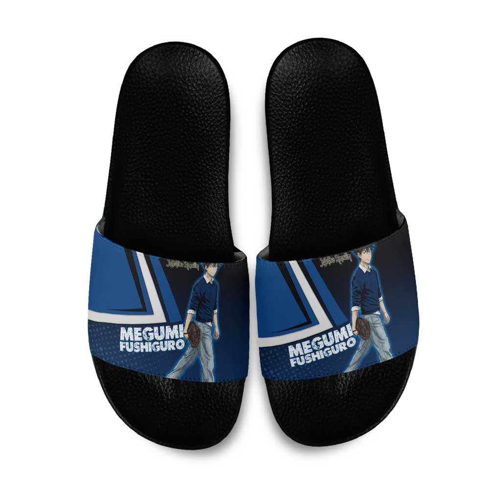 Megumi Fushiguro Slide Sandals Anime Pop Art Style
