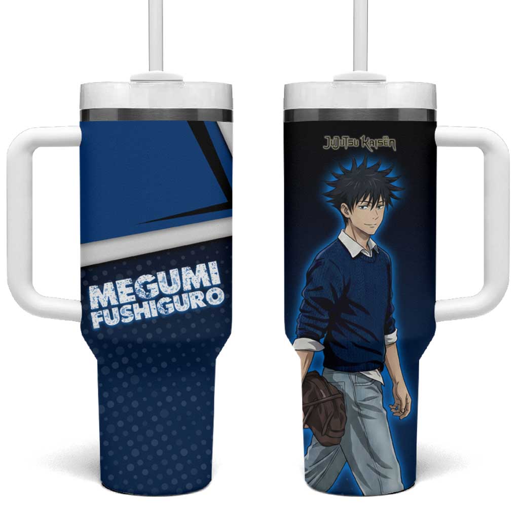 Megumi Fushiguro Tumbler With Handle Anime Pop Art Style