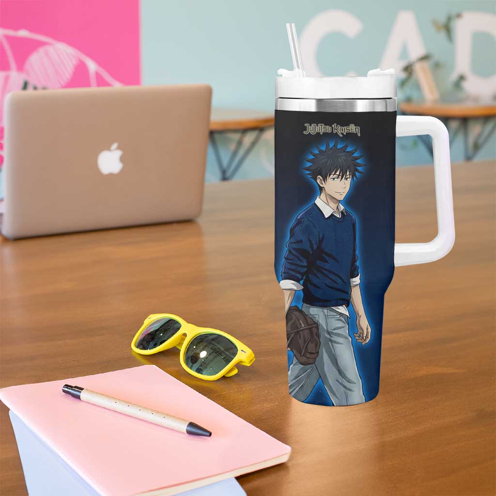Megumi Fushiguro Tumbler With Handle Anime Pop Art Style
