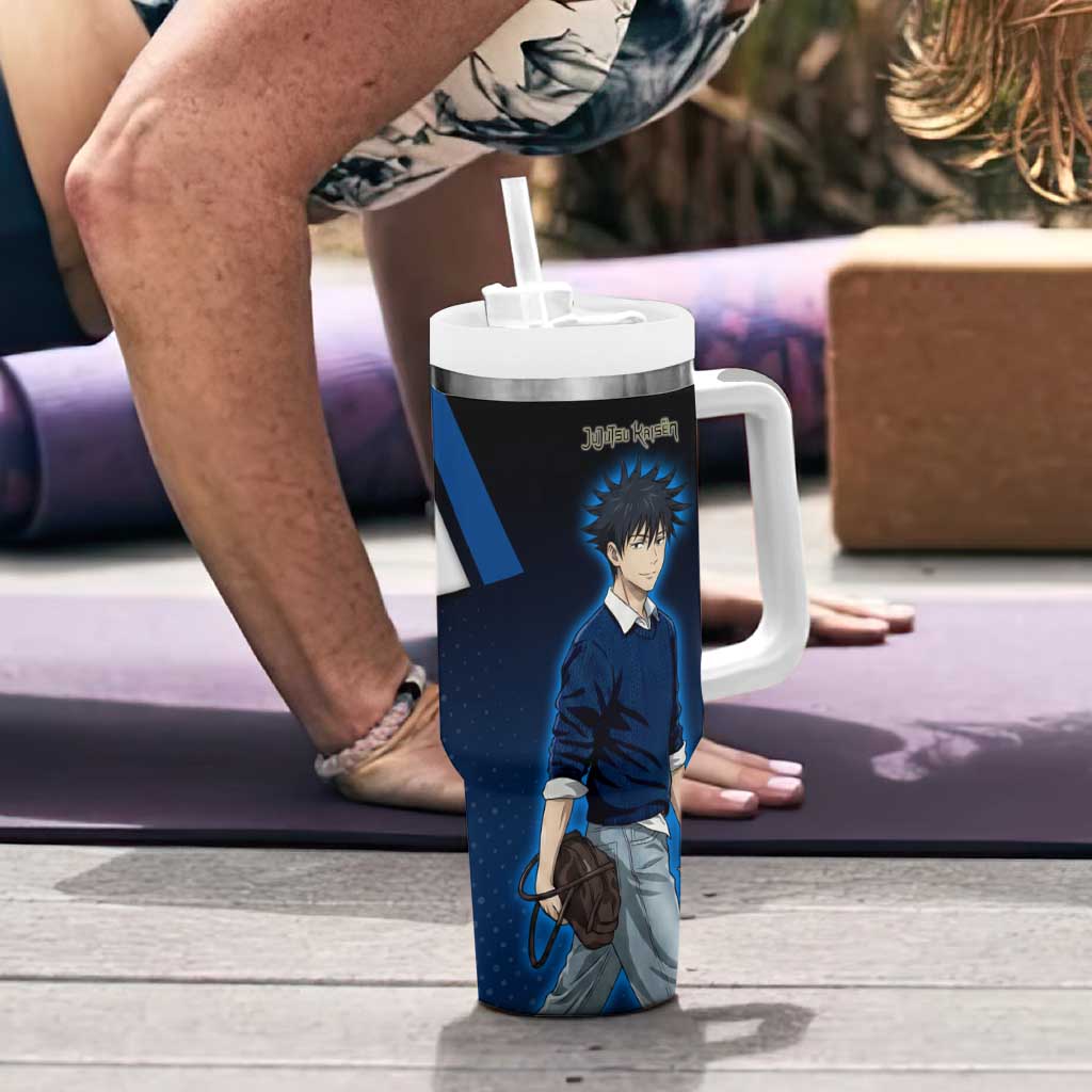 Megumi Fushiguro Tumbler With Handle Anime Pop Art Style