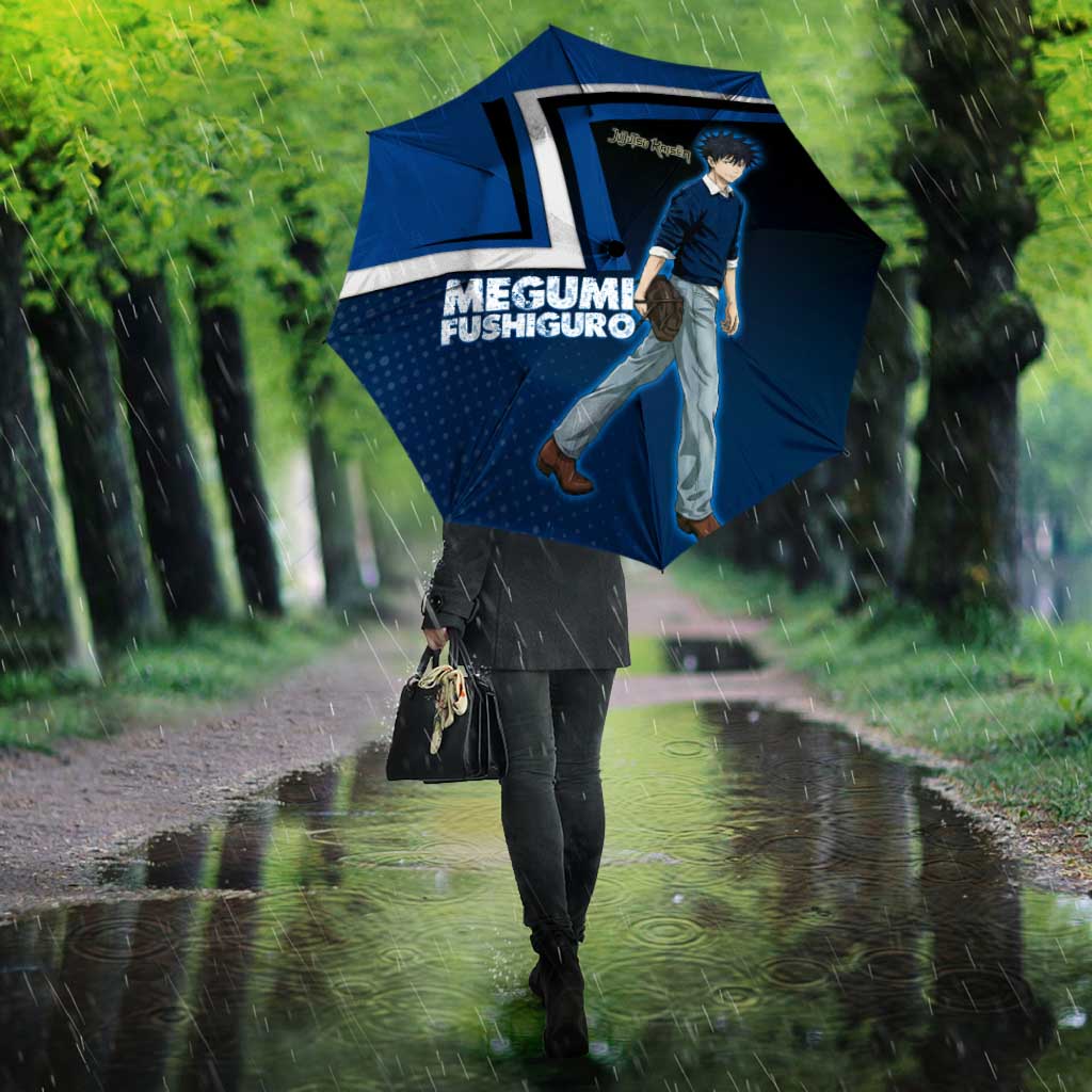 Megumi Fushiguro Umbrella Anime Pop Art Style