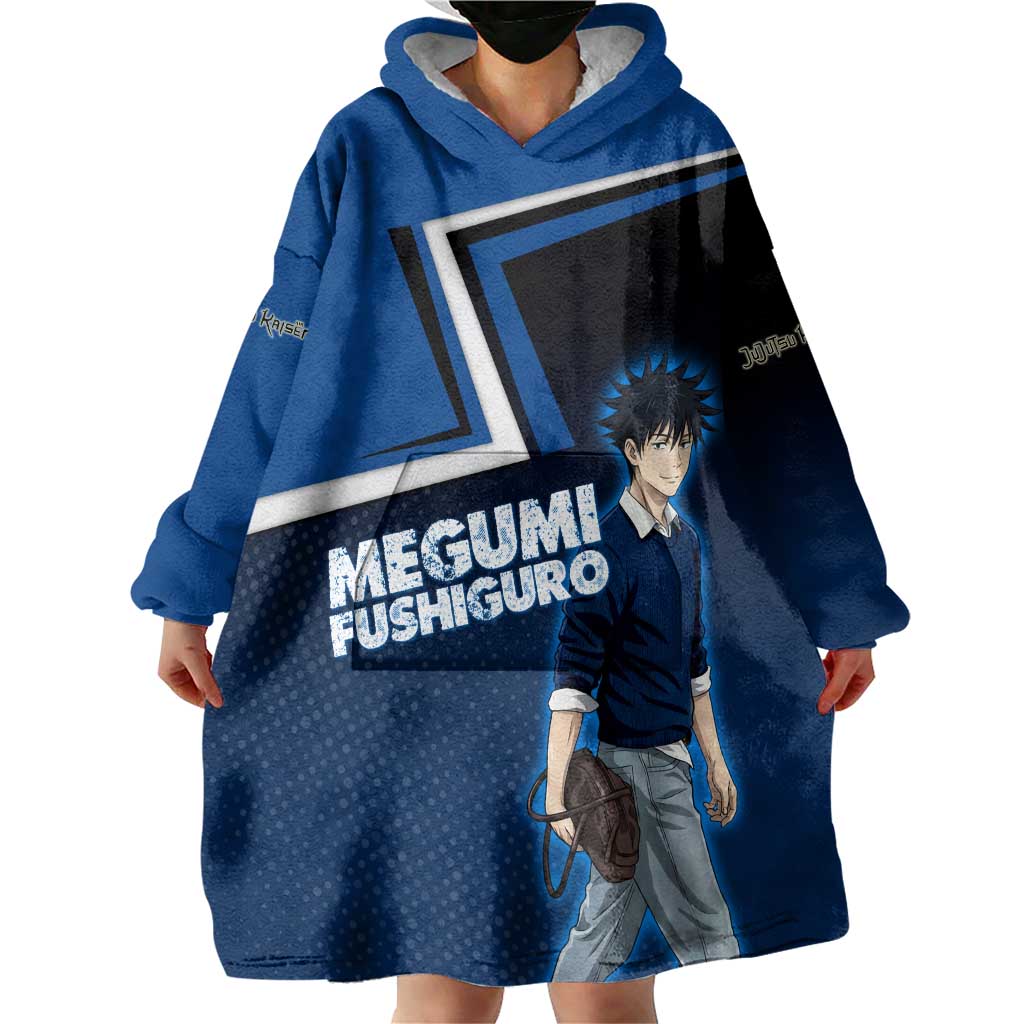 Megumi Fushiguro Wearable Blanket Hoodie Anime Pop Art Style