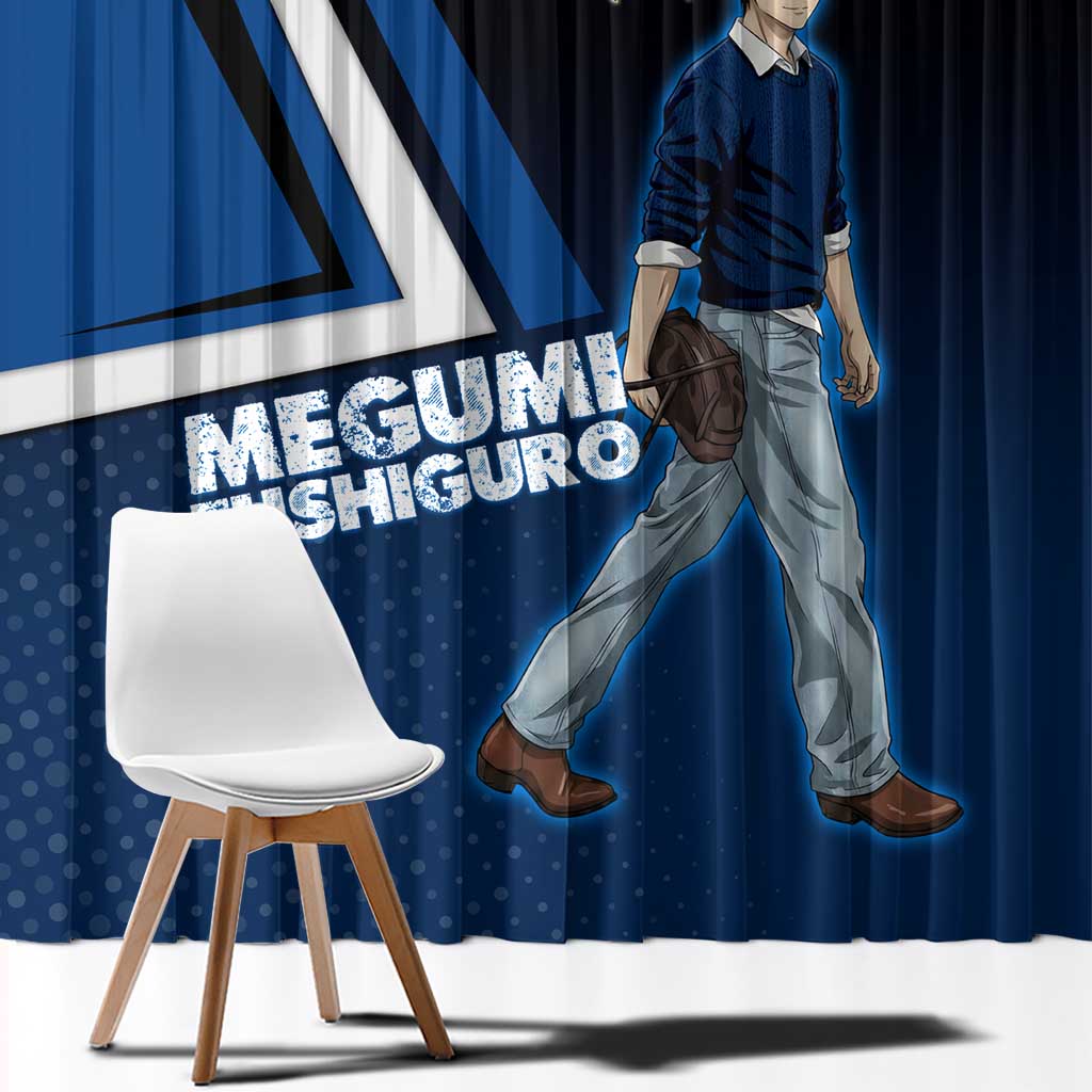 Megumi Fushiguro Window Curtain Anime Pop Art Style