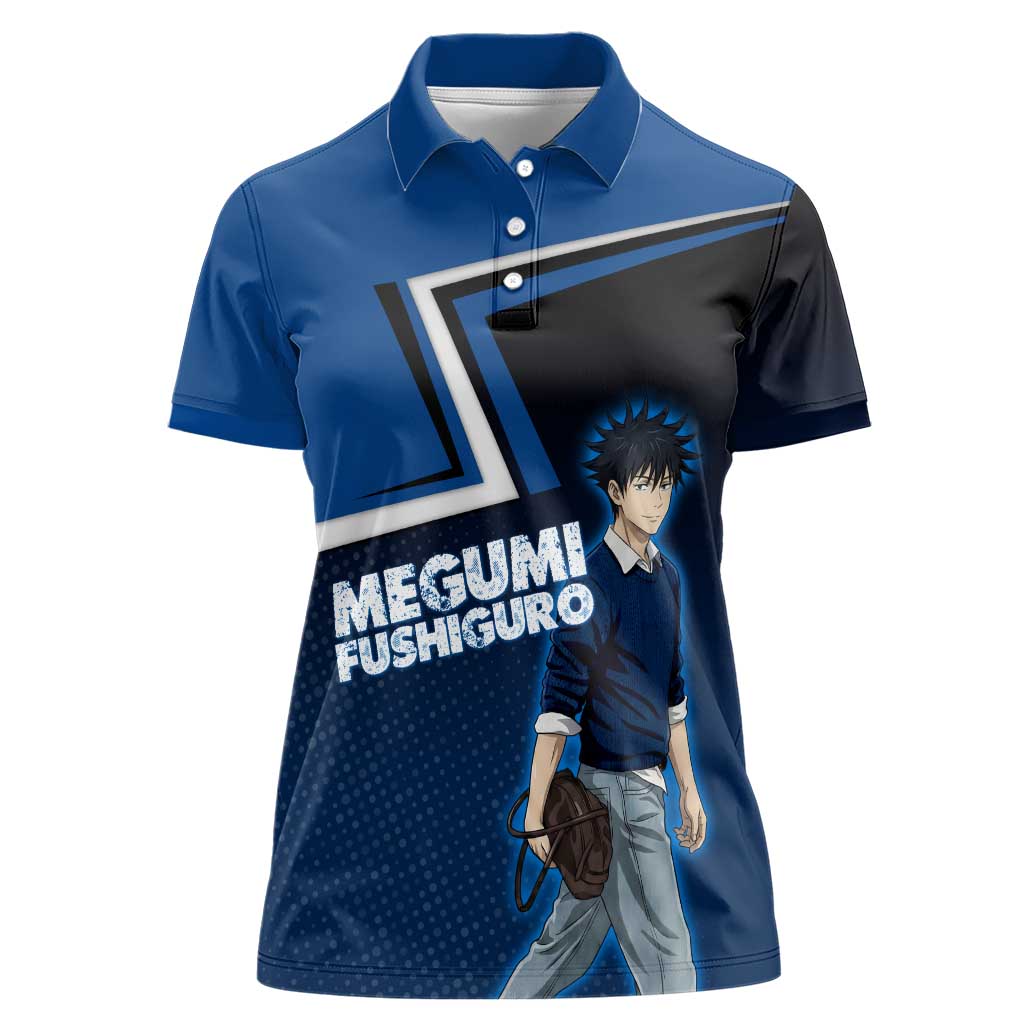 Megumi Fushiguro Women Polo Shirt Anime Pop Art Style