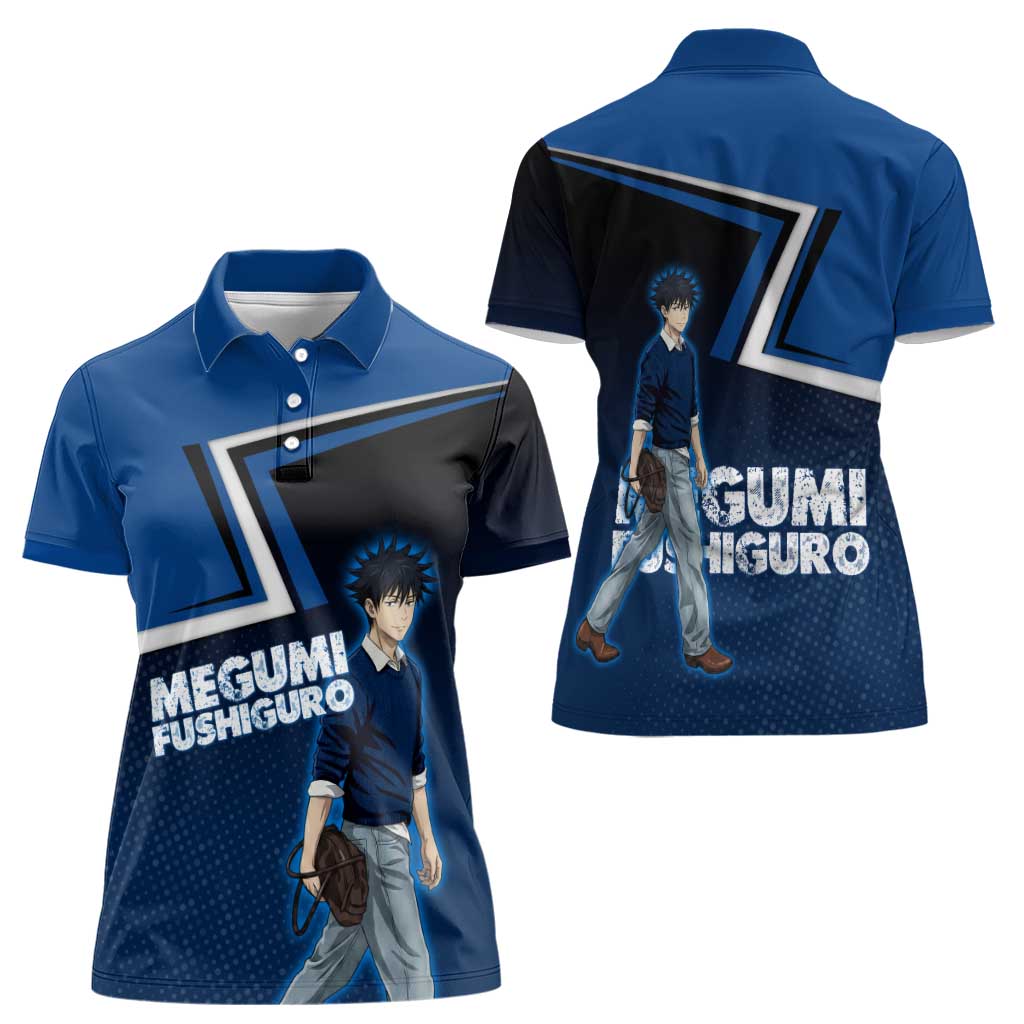 Megumi Fushiguro Women Polo Shirt Anime Pop Art Style