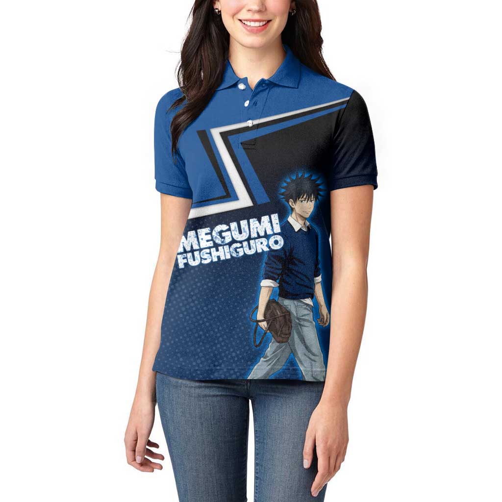 Megumi Fushiguro Women Polo Shirt Anime Pop Art Style